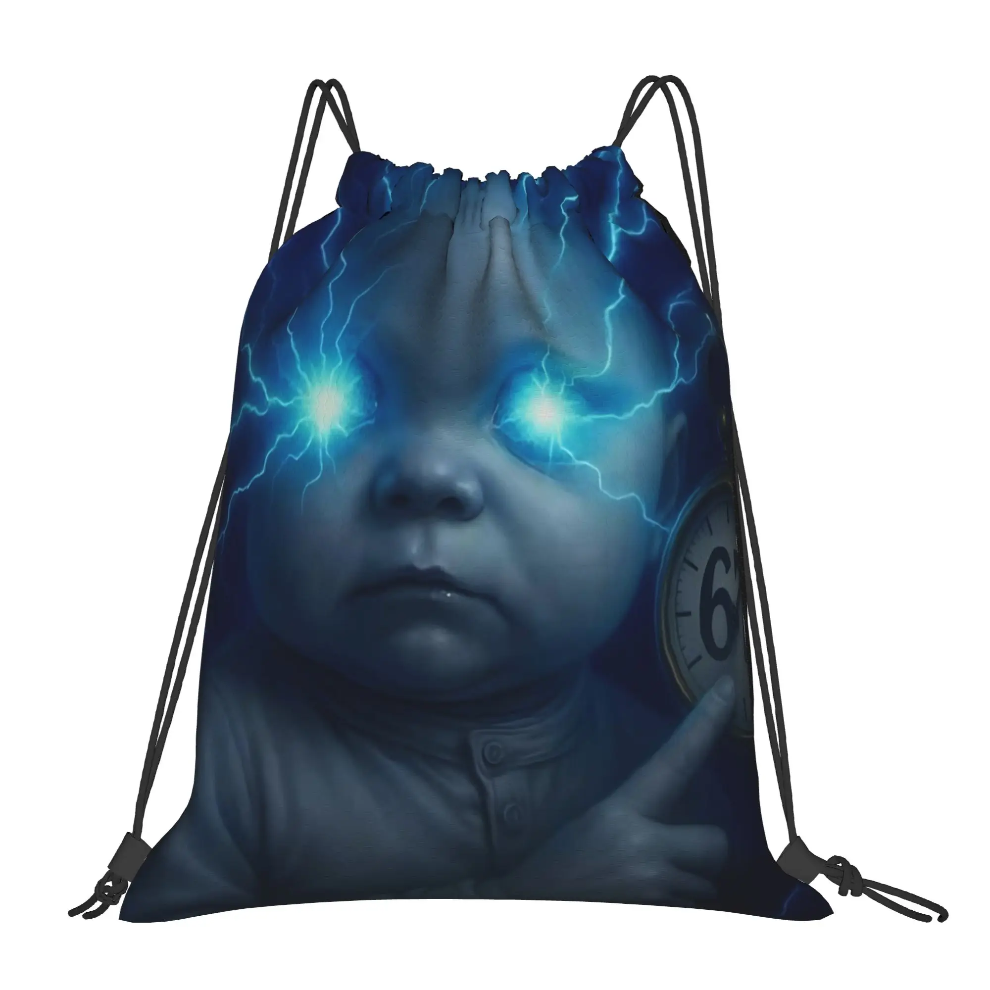 Lightning Ai Baby Pocket Watch 67 67 Multi-function Pocket Men Women Storage Backpack Teenager Travel Bag Print Drawstring Bags