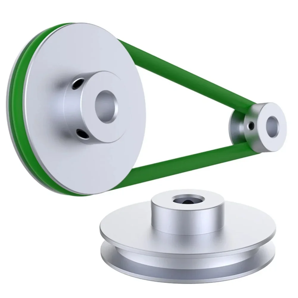High Accuracy Pulleys Aluminum Pulleys Aluminum Alloy Material Easy Installation Versatile Applications PU Round Belts