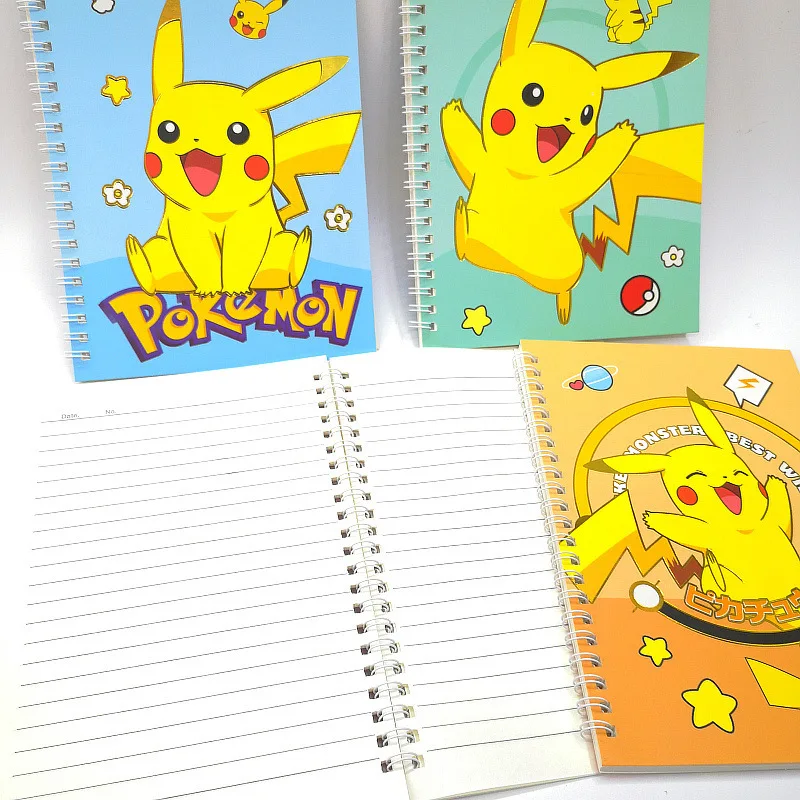 Imagem -05 - Criativo Pokémon Memo Pad Bobina Notepad Kawaii Notebook Papelaria Planejador de Etiquetas Sticker Post Material Escolar Pikachu Pcs por Lote