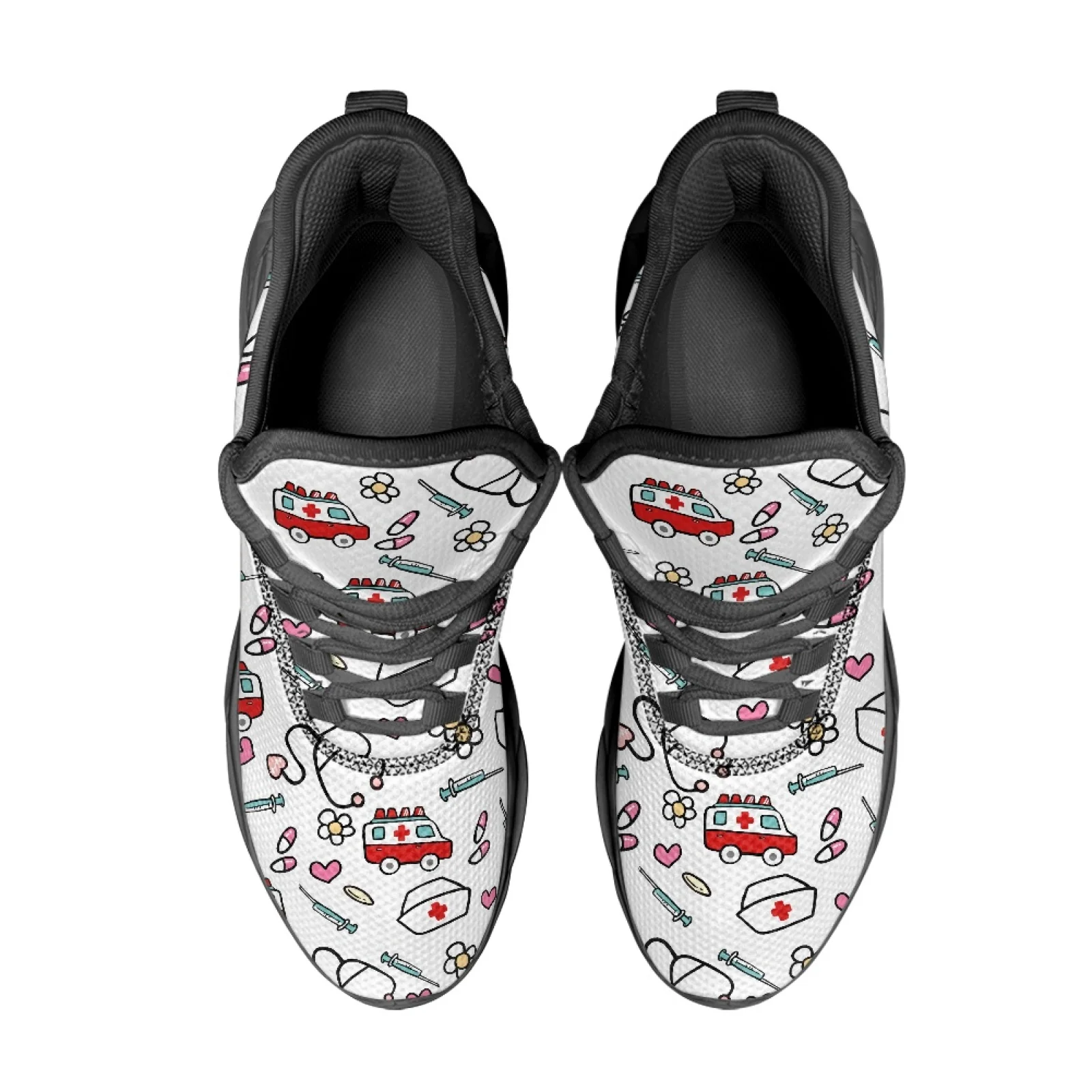 PENSTROLL Medical Cartoon Men's Running Shoes Athletic Shoes for Mens Lightweight Mens Running Shoes