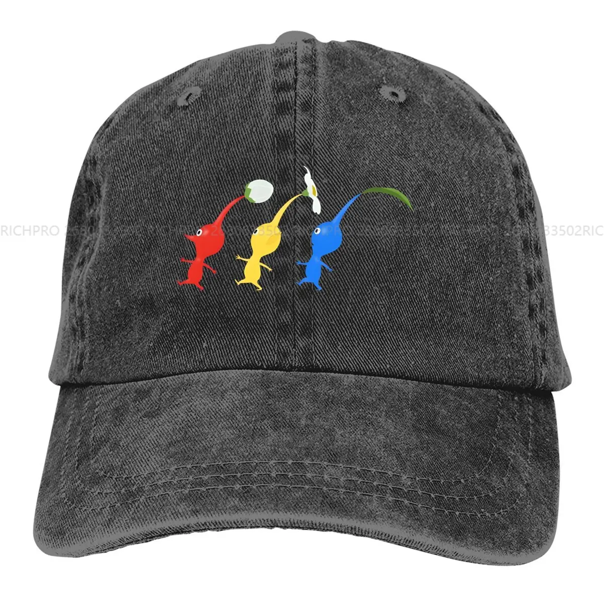 Summer Cap Sun Visor Running Hip Hop Caps Pikmins Game Cowboy Hat Peaked Hats