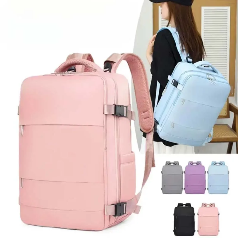 

Women Bag Large Capacity Journey Backpack with Shoe Storage Multilayer Dry and Wet Separation Waterproof Multifunction Gym Bag