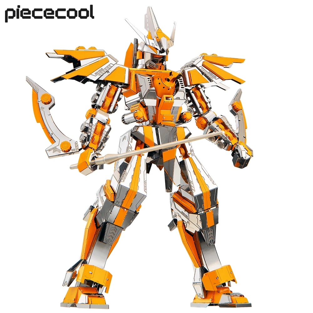 Piececool Model Building Kits Crescent Blade Armor 3D Puzzle Metal Assembly Model Kits Creative Toys DIY for Teens