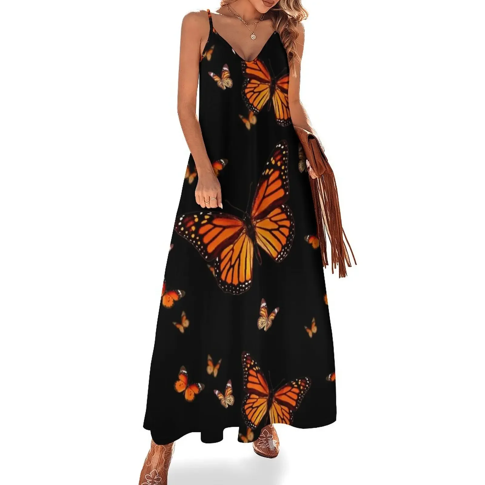 

Monarchs Aflutter Sleeveless Dress women's clothing trend 2024 evening dresses women