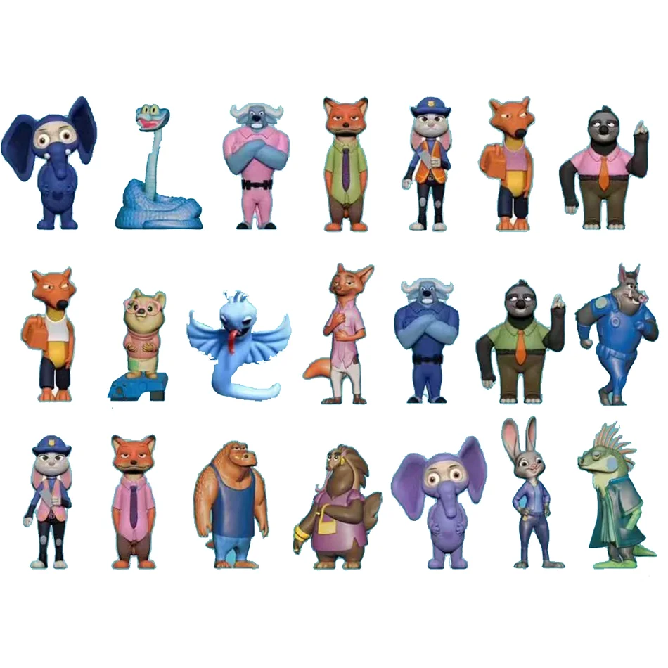 In Stock New Crazy Animal City Blind Box Judy & Nick Pvc Figure Cute Collectible Toy Fashionable Accessory