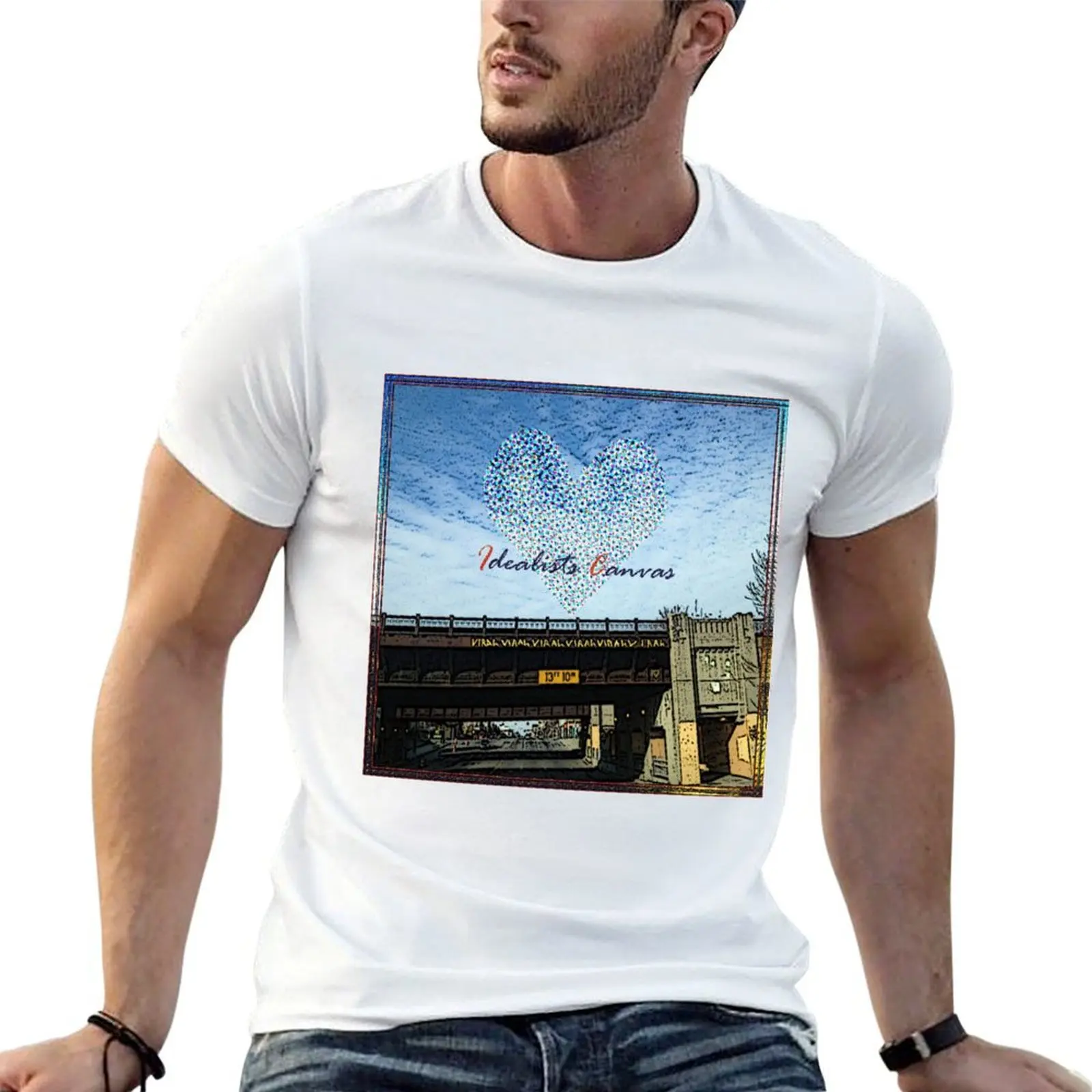 

Idealists Canvas: Toast To Living T-Shirt t shirt custom print t shirts for man cotton funny t shirt man cotton T-shirt