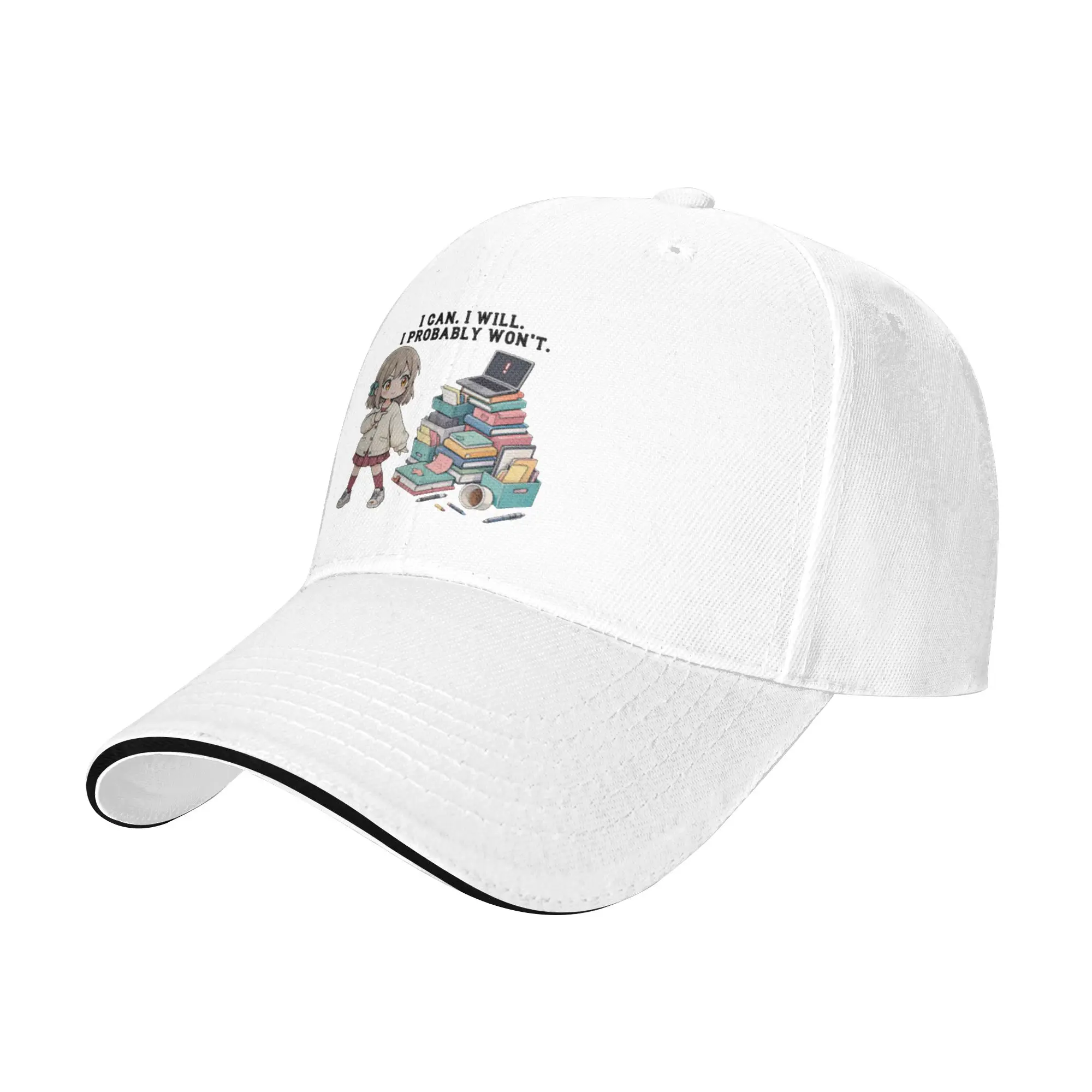 I Can  I will  I probably Won t  Motivational Funny Motto Gift For Children Men Women A Baseball Cap Hat
