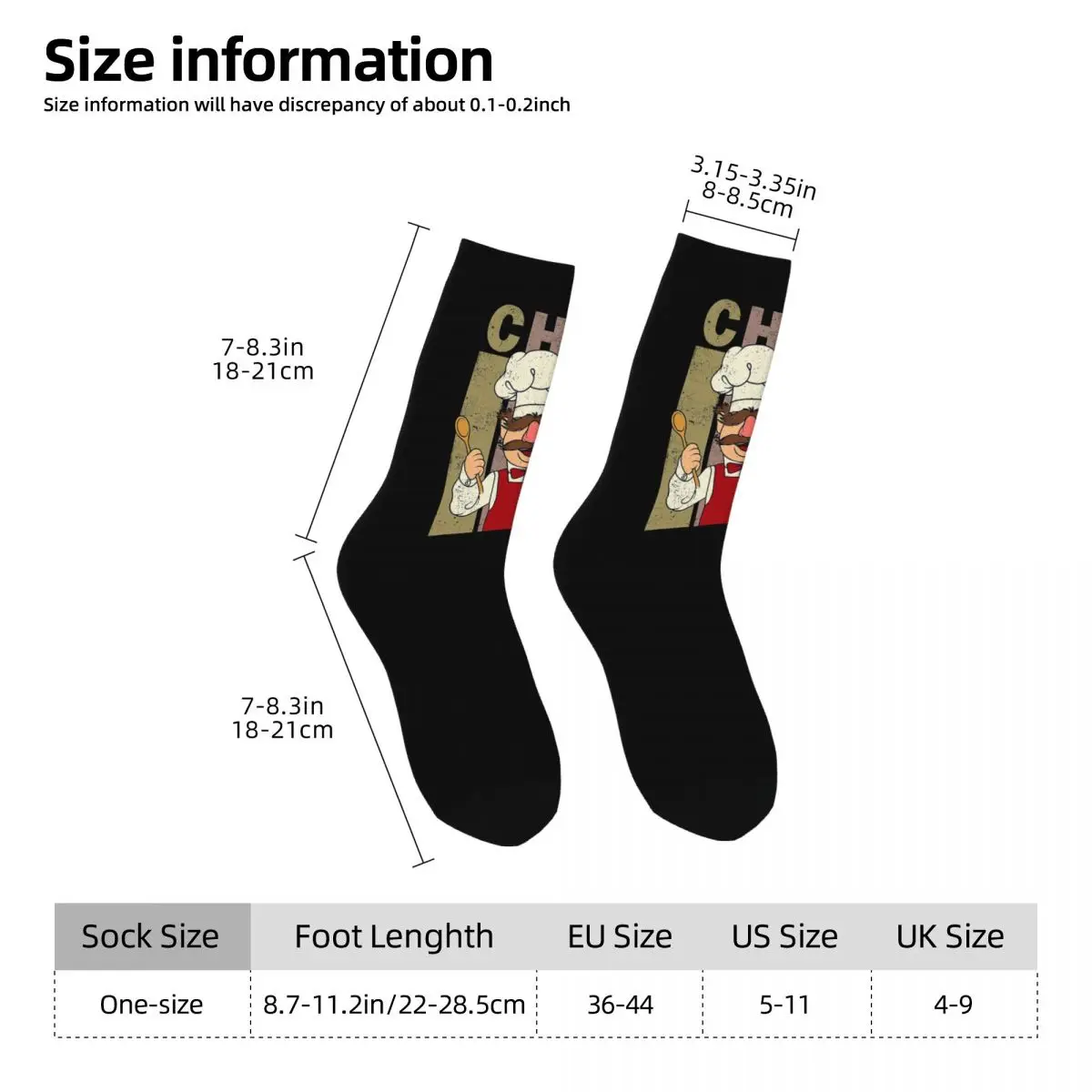 マーティン・マーテル キッチン スウェーデンシェフソックス 原宿 吸汗性ストッキング ロングソックス アクセサリー ユニセックス クリスマスギフト用