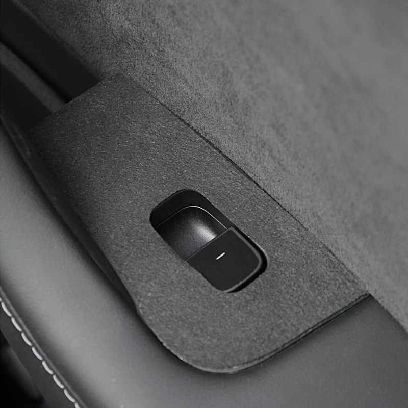 for Tesla Model 3/Y Window Button Protection Sticker Flipped Leather Protection Sticker to Protect Button from Scratches