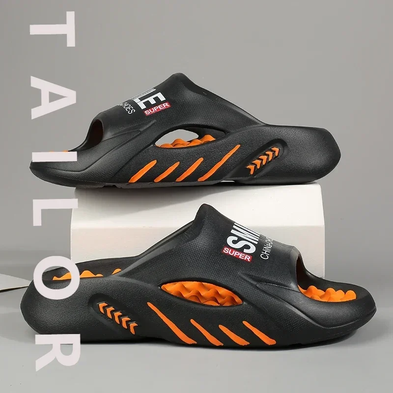 

Мужские массажные тапочки, домашние и уличные сандалии, пляжная повседневная обувь, удобные шлепанцы на мягкой подошве, мужские шлепанцы, мужские тапочки