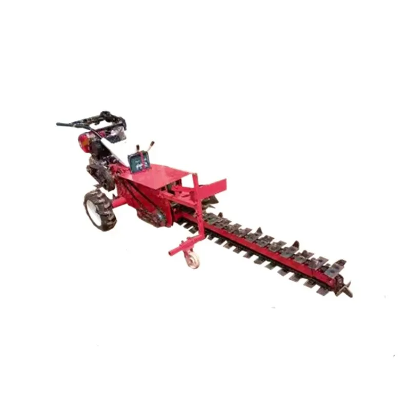 

Water Pipe Trenching Machine Hand Push Sugarcane Micro Chain Mini Digging Trencher
