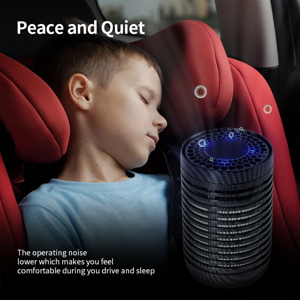 Car USB Air Purifier Purifier Air Purifier Portable Car Air Cleaner With LED Light Car Air Purifier