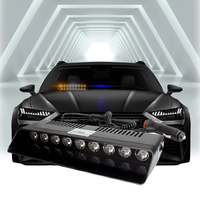 S1 9 LED Car Warning Lights Strobe Flashlights Emergency Dashboard Indicator 12V Ultra Bright Red Blue Yellow White