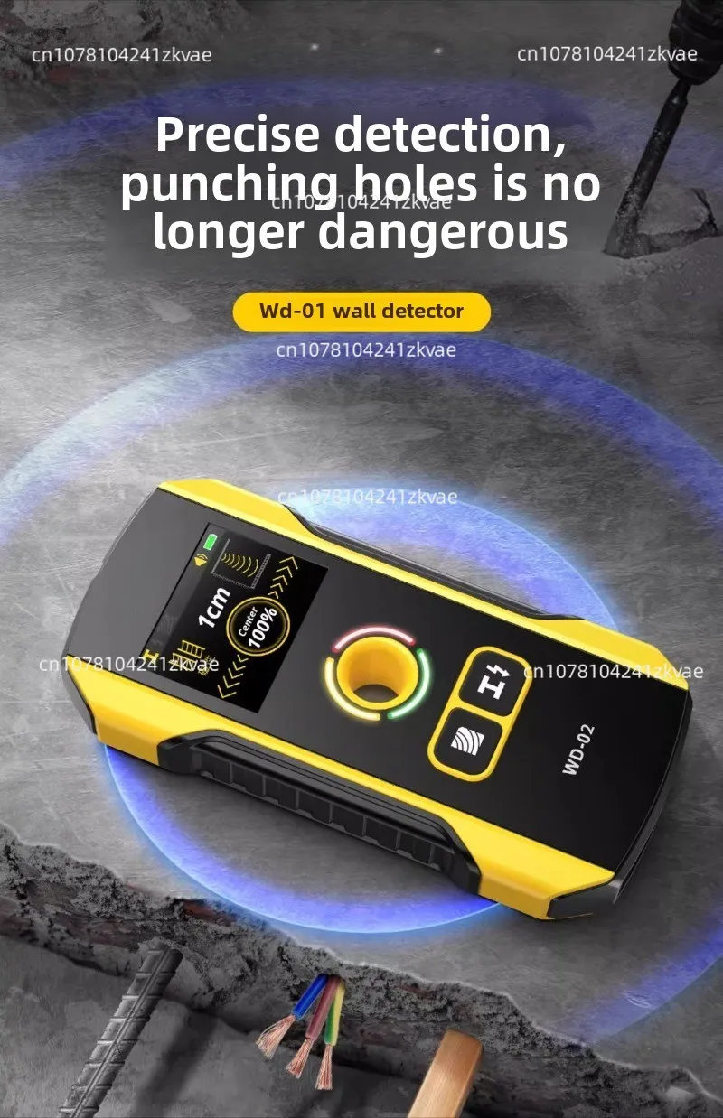 Wd-01 Wall Detector Steel Pipe Hidden Line Wall See-through Artifact Metal Measurement Scanning