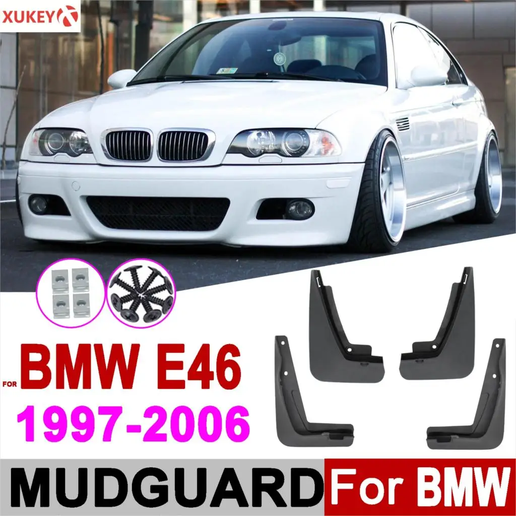 Car Mudguard for BMW 3 Series E46 1997-2006  Fender Mud Guard Flap Splash Flaps Mudguard 1998 1999 2000 2001 2002 2003 2004 2005