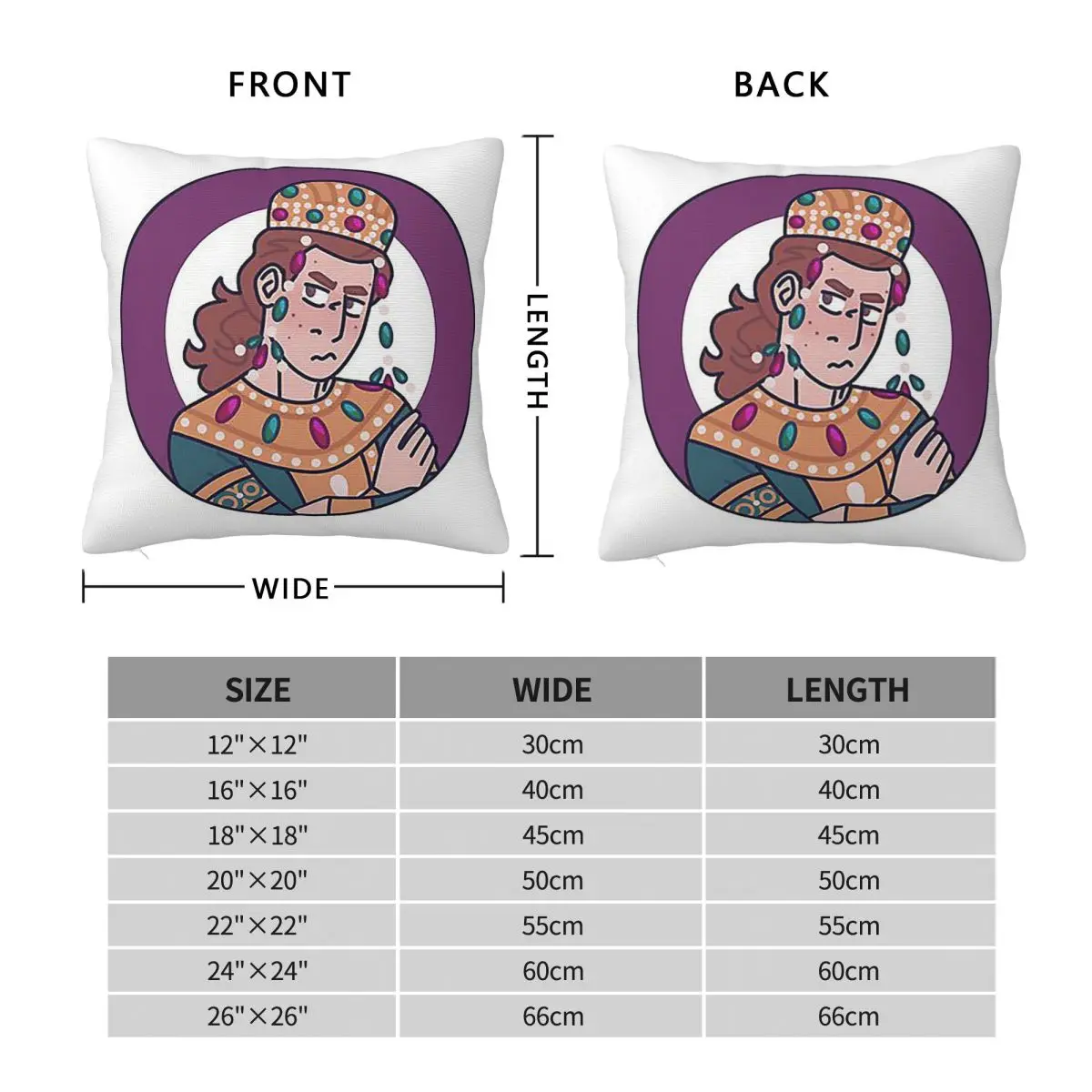 Alexios IV Angelos Square Pillowcase Pillow Cover Polyester Cushion Decor Comfort Throw Pillow for Home Car