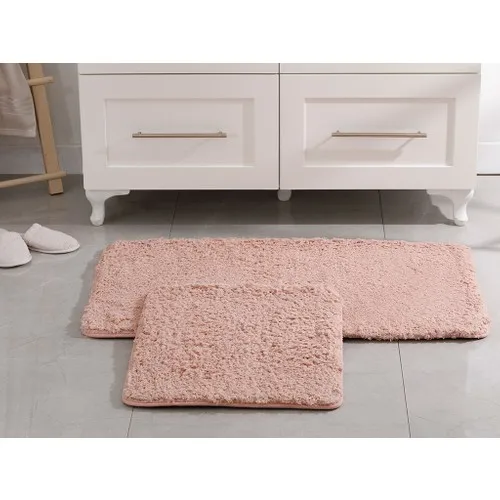 English Home Sheep Polyester Bath Mat Set 50x80 45x50 cm Powder