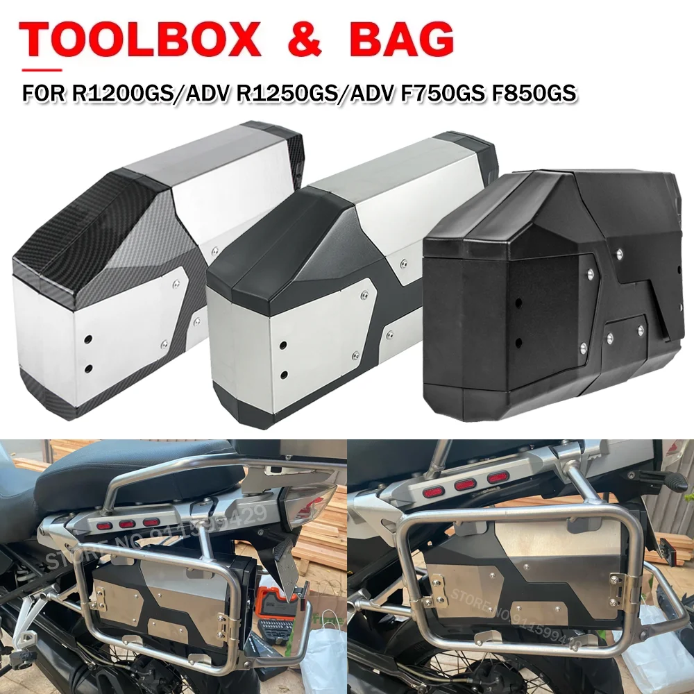 

Motorcycle Aluminum Toolbox For BMW R1250GS Adventure R1200GS LC ADV F750GS F850GS Motorcycle Tool Box Toolbag R1200 R1300 GS