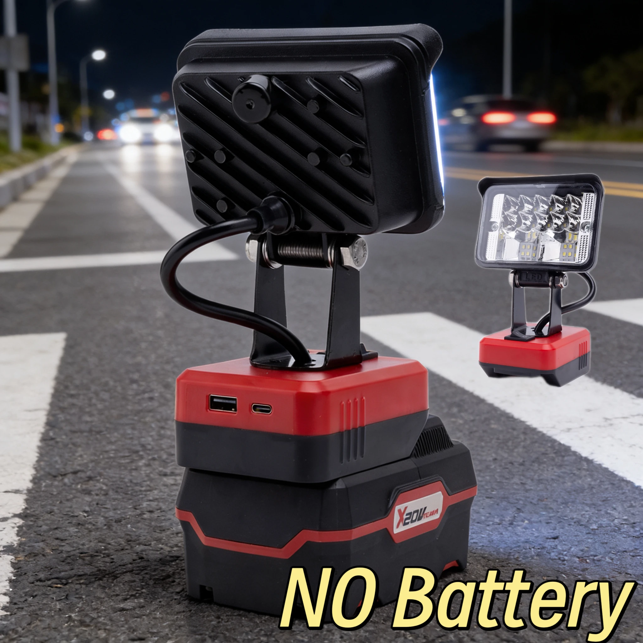 

For Lidl Parkside X20V Li-Ion Battery LED Workshop Outdoor Camping Fishing Portable Lamp Portable Wireless Tool Light