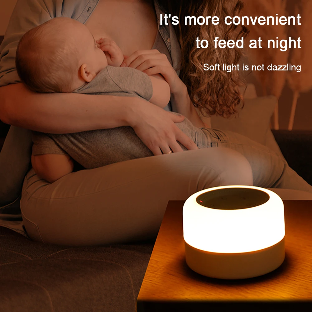 

Sleeping Relaxation for Baby with Night Light Desktop White Noise Machine Portable Adjustable USB Rechargeable for Home Travel