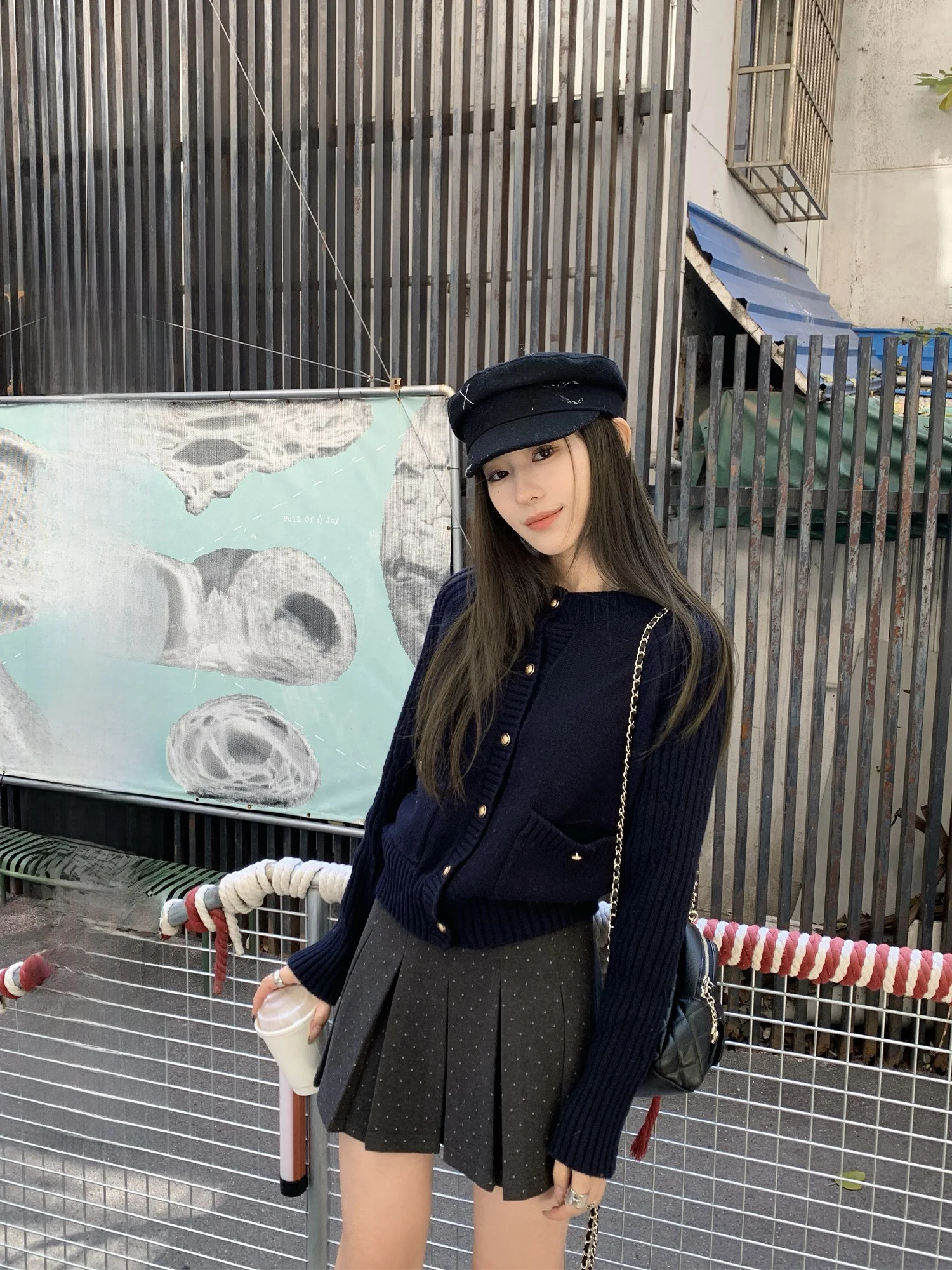 

Hhi Heidelberg College Women's Soft Knitted Open Cardigan Sweater Lazy Sle Autumn Winter High Sensation Long Sve round...