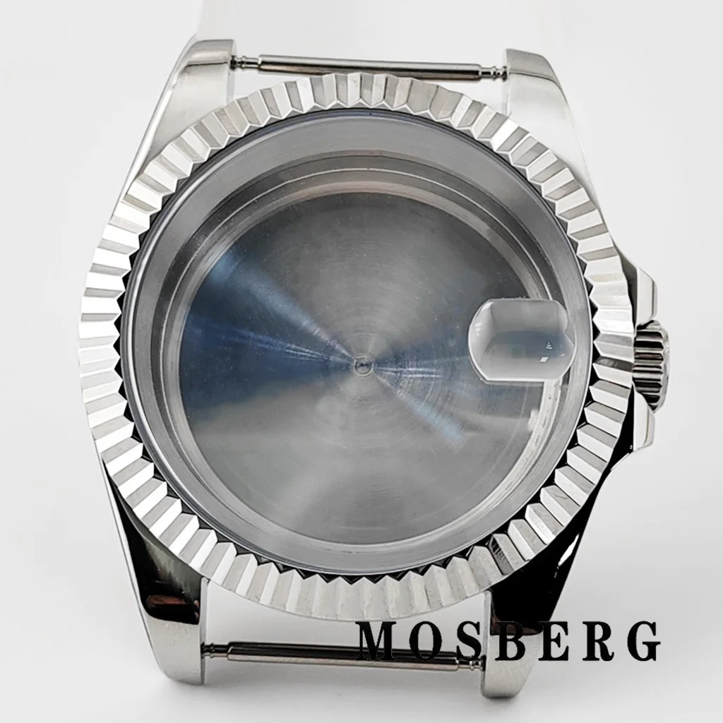 Корпус часов 36 мм 39 мм с ремешком, сапфировое стекло, нержавеющая сталь для часов NH35 NH36 ETA2824 PT5000 ST2130, автоматический механизм