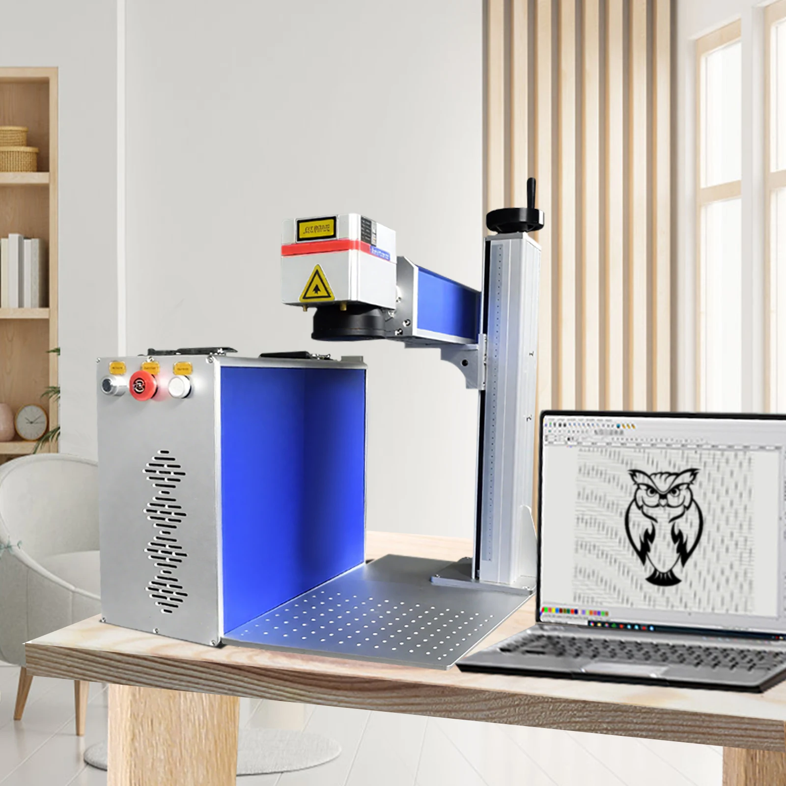 

Лазерная маркировочная машина VEVOR, 30/50 Вт, волоконный лазерный гравировальный станок, металл, нержавеющая сталь, резка золота, серебра, кольцо, лазерный гравер