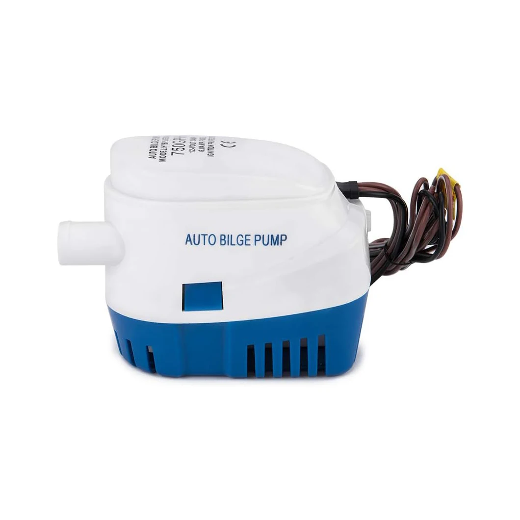 

Автоматический погружной трюмный насос для лодки, 12 В, 24 В, вольт постоянного тока, электрический морской водяной насос, маленький автоматический 6500GPH, 750GPH, 1100GPH с переключателем