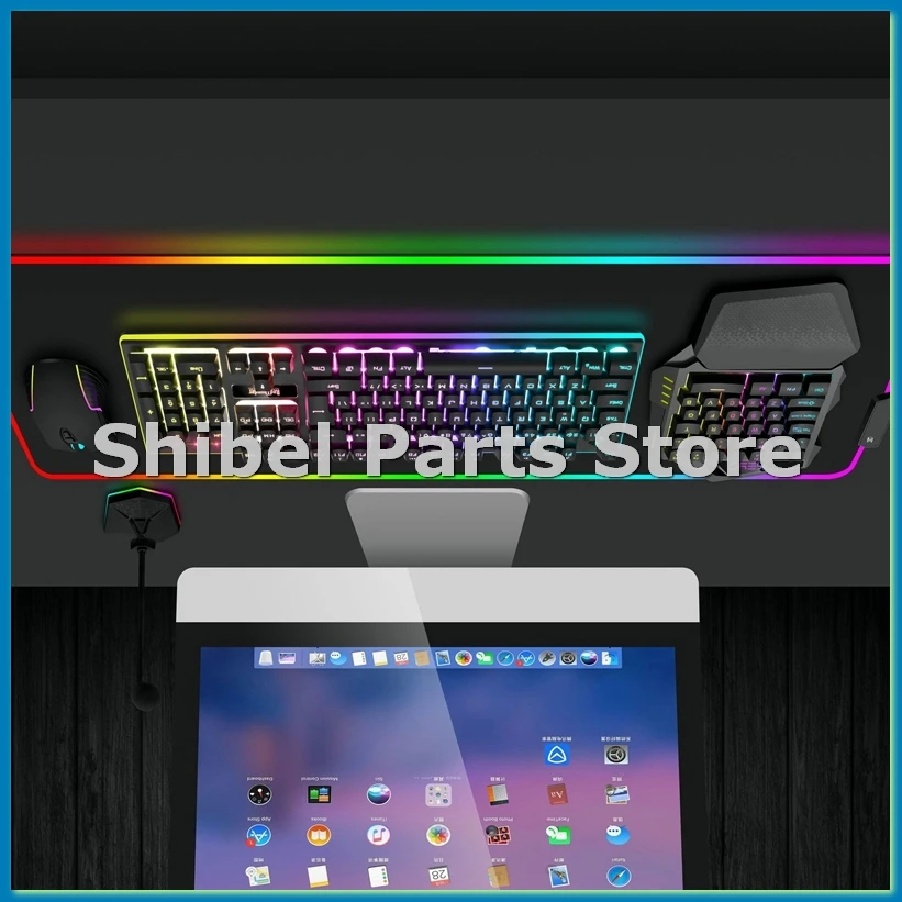 

Беспроводная игровая клавиатура для одной руки с RGB-подсветкой, портативная мини-клавиатура, игровой контроллер для ПК-игроков - ROWI