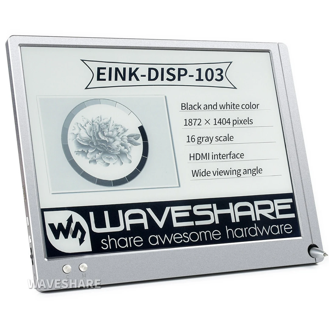 

10.3 Inch E-ink Screen Display HD E-paper Hd-mI Interface Eye Protection No Blue Light Support Raspberry Pi/Jetson Nano/computer