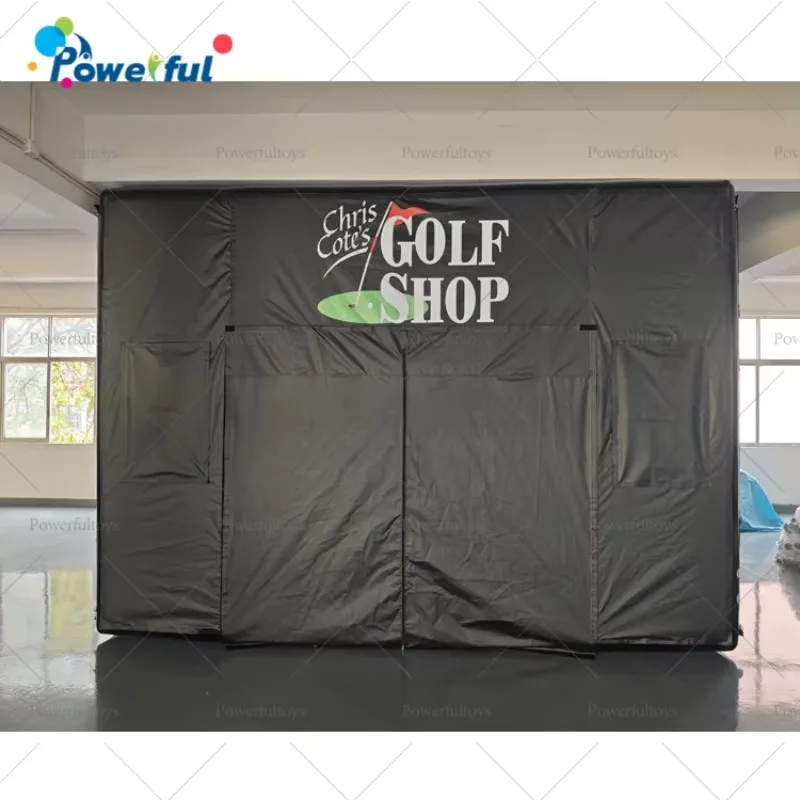 Customized Full Swing Virtual Inflatable Golf Simulator Tent Indoor Outdoor Inflatable Golf Simulator Enclosure
