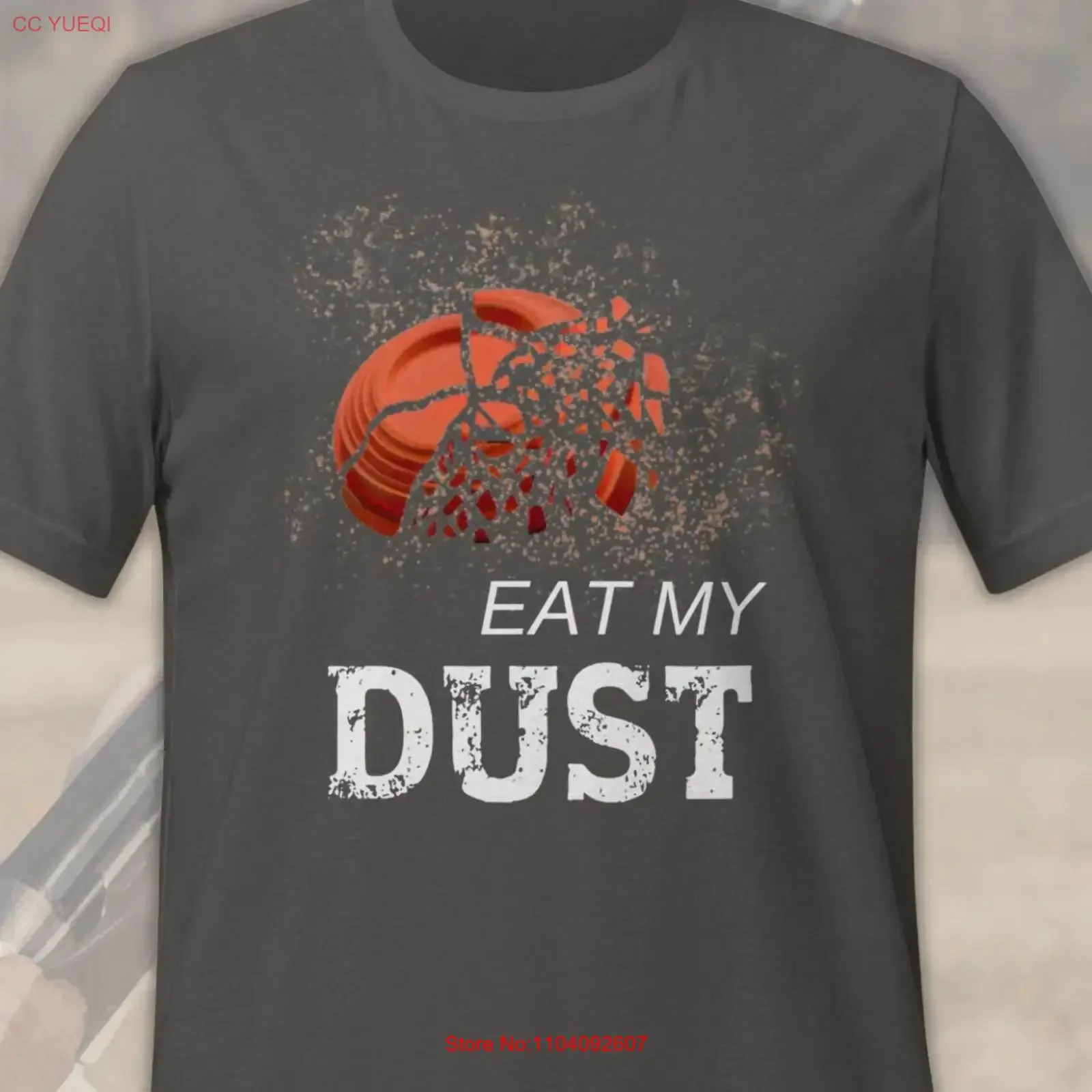 Eat My Dust Shooter t shirt Trap Skeet Sporting Clay Pigeon block font vintage Washed homme Slightly designer clothes Casual