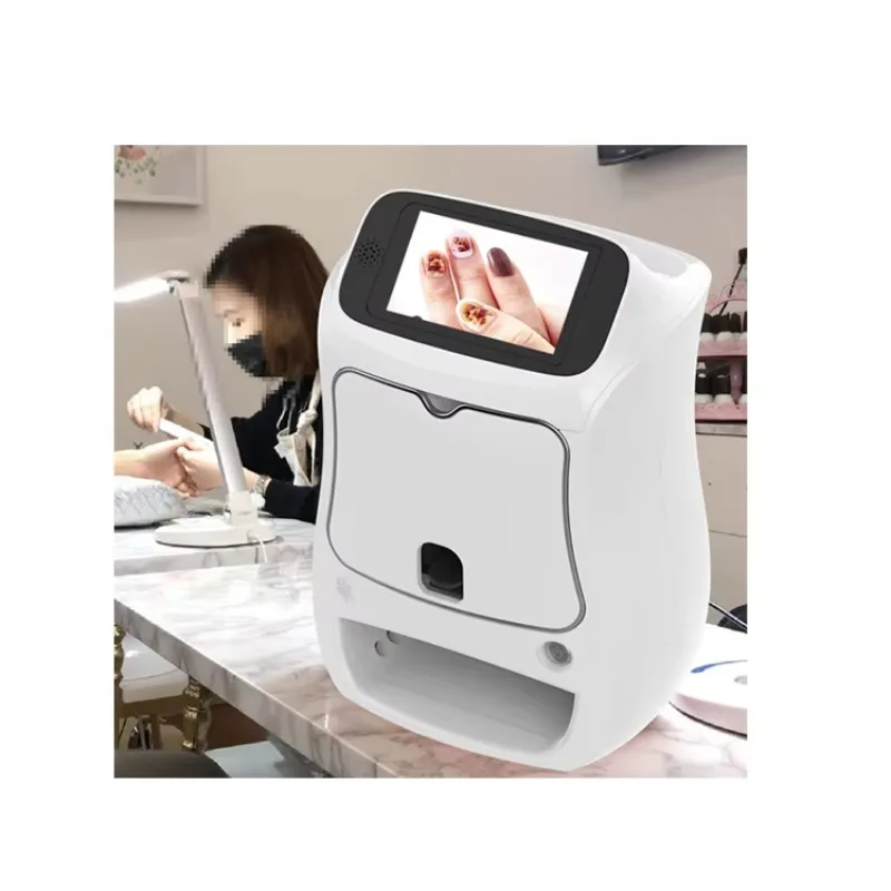 

Smart Manicures Printer 3D Drawing Automatic Ink Cartridges Printing Hot Sell Nail Painting Machine with Electric Power Supply