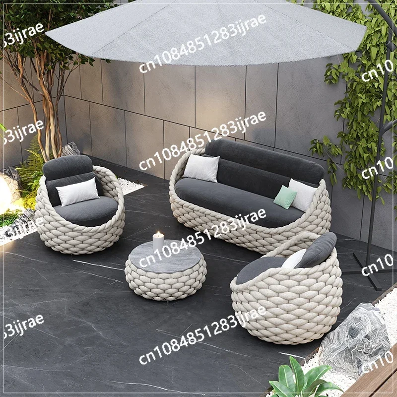 

Fulin Modern Luxury Design Aluminum Outdoor Furniture Set Outdoor Lounge Furniture, Wicker Outdoor Furniture