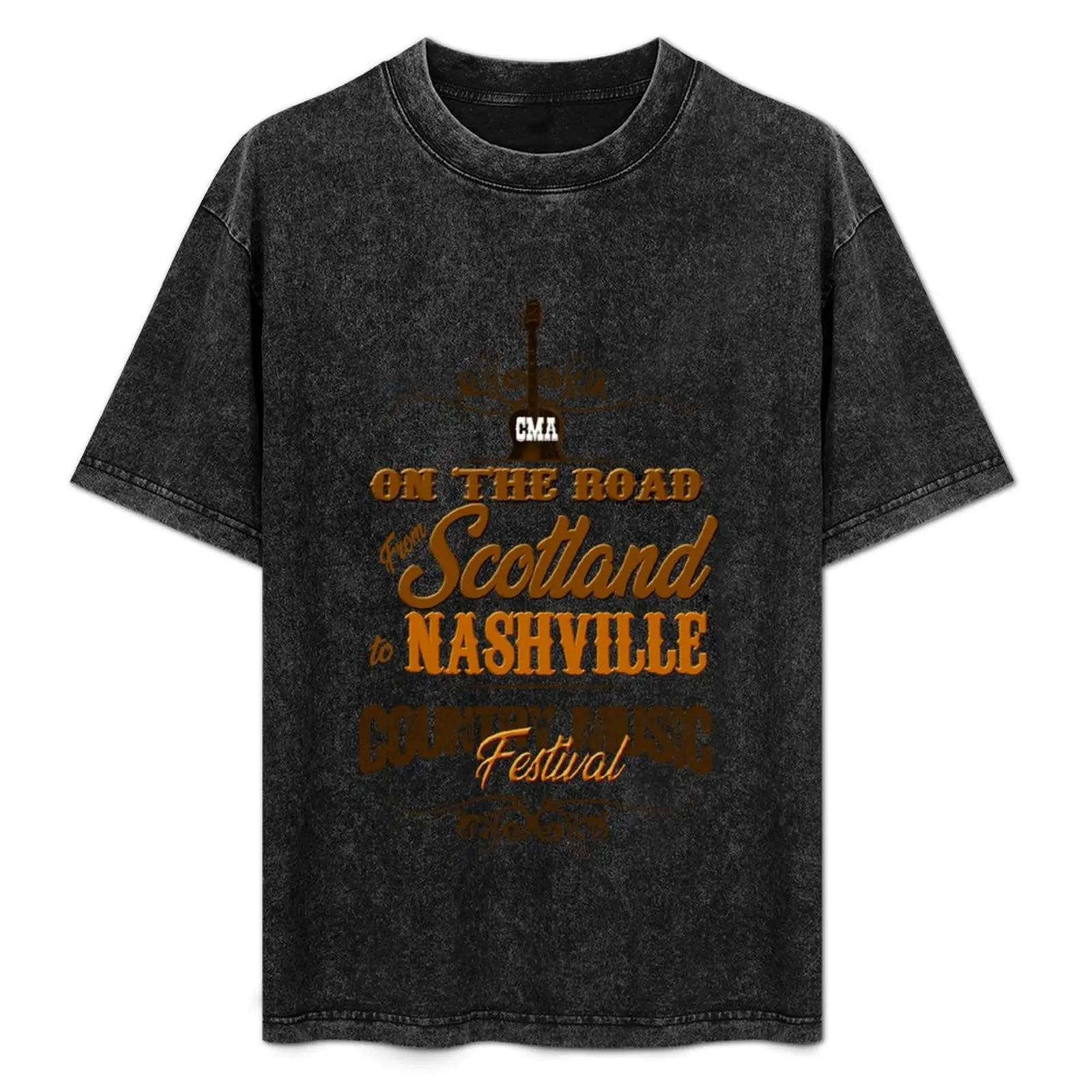 

Scotland to Nashville Country Music Festival Shirts T-Shirt Summer Casual Loose T-Shirt