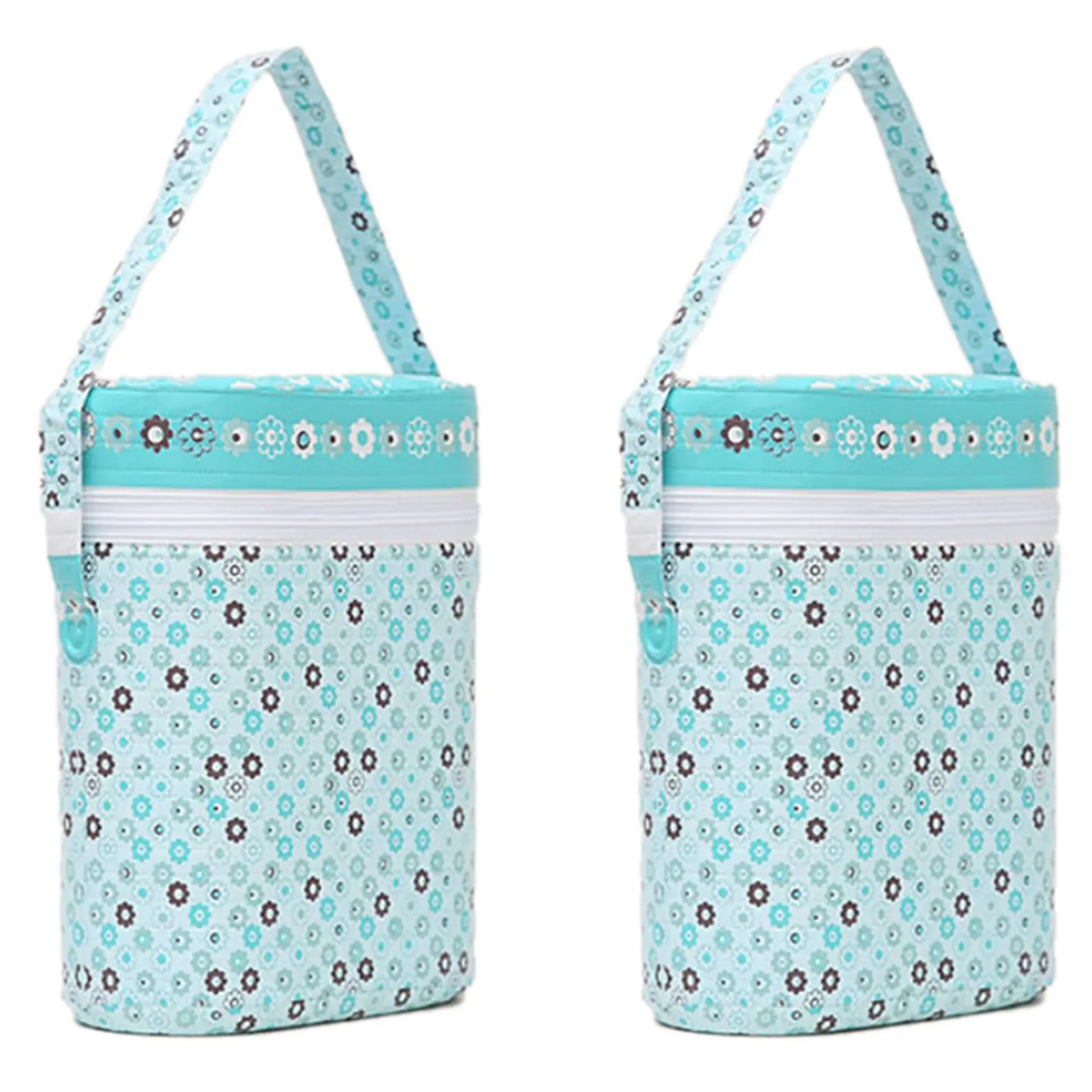 

TEXU 2X милая мультяшная сумка для детских бутылочек, портативная изоляционная сумка для детских бутылочек, сумка для мамы, теплая сумка для еды, белая