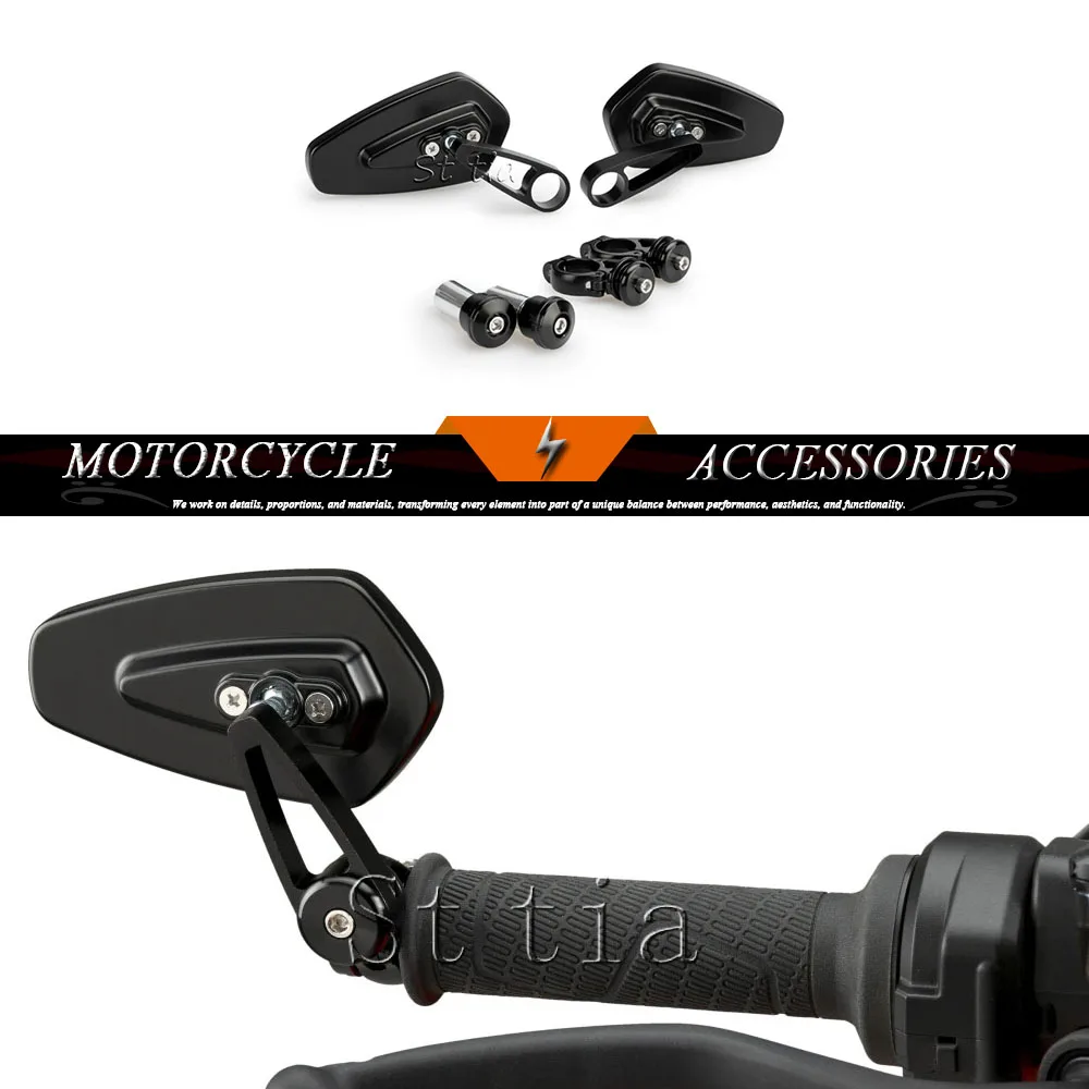 

Зеркала заднего вида из алюминия с ЧПУ для мотоцикла Honda CB750 Hornet 2023-2024, крепление на руль