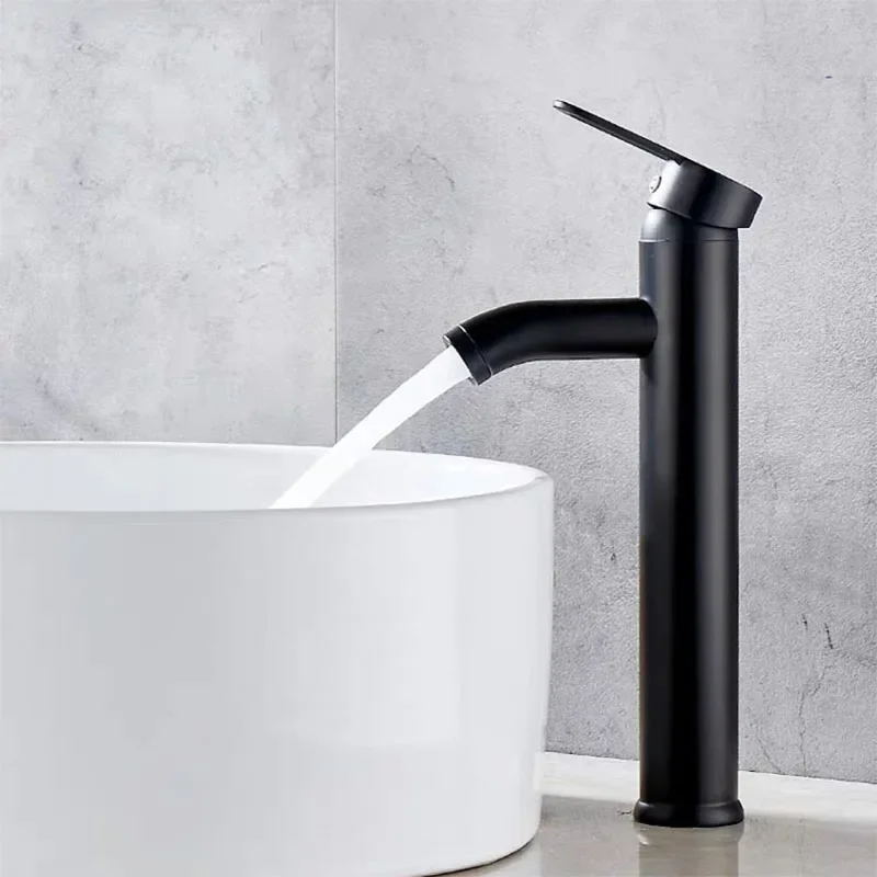Basin Faucet Stainless Steel Bathroom Faucet Mixer Tap Hot Cold Water Basin Sink Tap Bathroom Faucet Tap