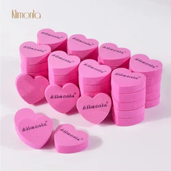 50pcs/lot Mini Nail File Pink Love Design Sponge Polishing Nail File 180 240 Buffing Sanding Block Manicure Pedicure Tool