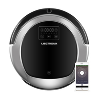 Liectroux B6009 wifi app control gyroscope navigation wet mopping robot vacuum cleaner