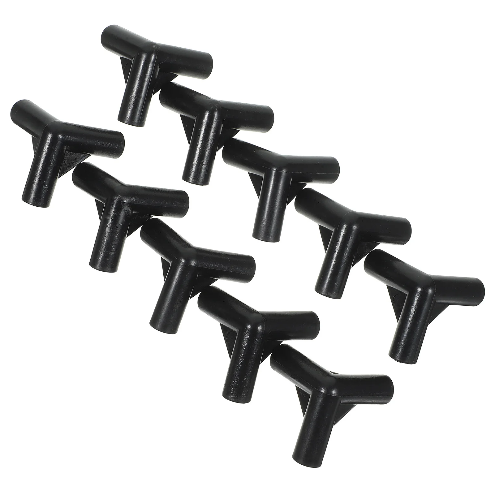 24 قطعة تركيبات خيمة المظلة موصلات بلاستيكية لقطع غيار إطار خيمة المظلة 3 طريقة موصل القطب تركيبات الدفيئة