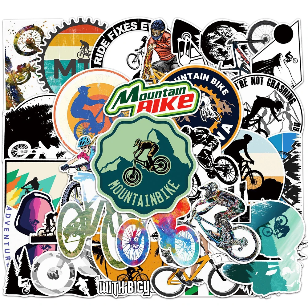 Mountain Biking Cartoon - 10/30/50 Pezzi Adesivi Graffiti Cool per