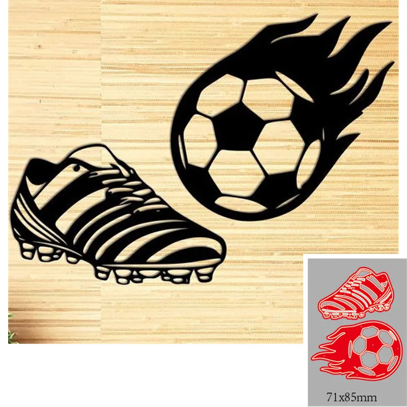 Metal Cutting Dies soccer shoes Decoration Scrapbook Paper Craft Knife Mould Blade Punch Stencils