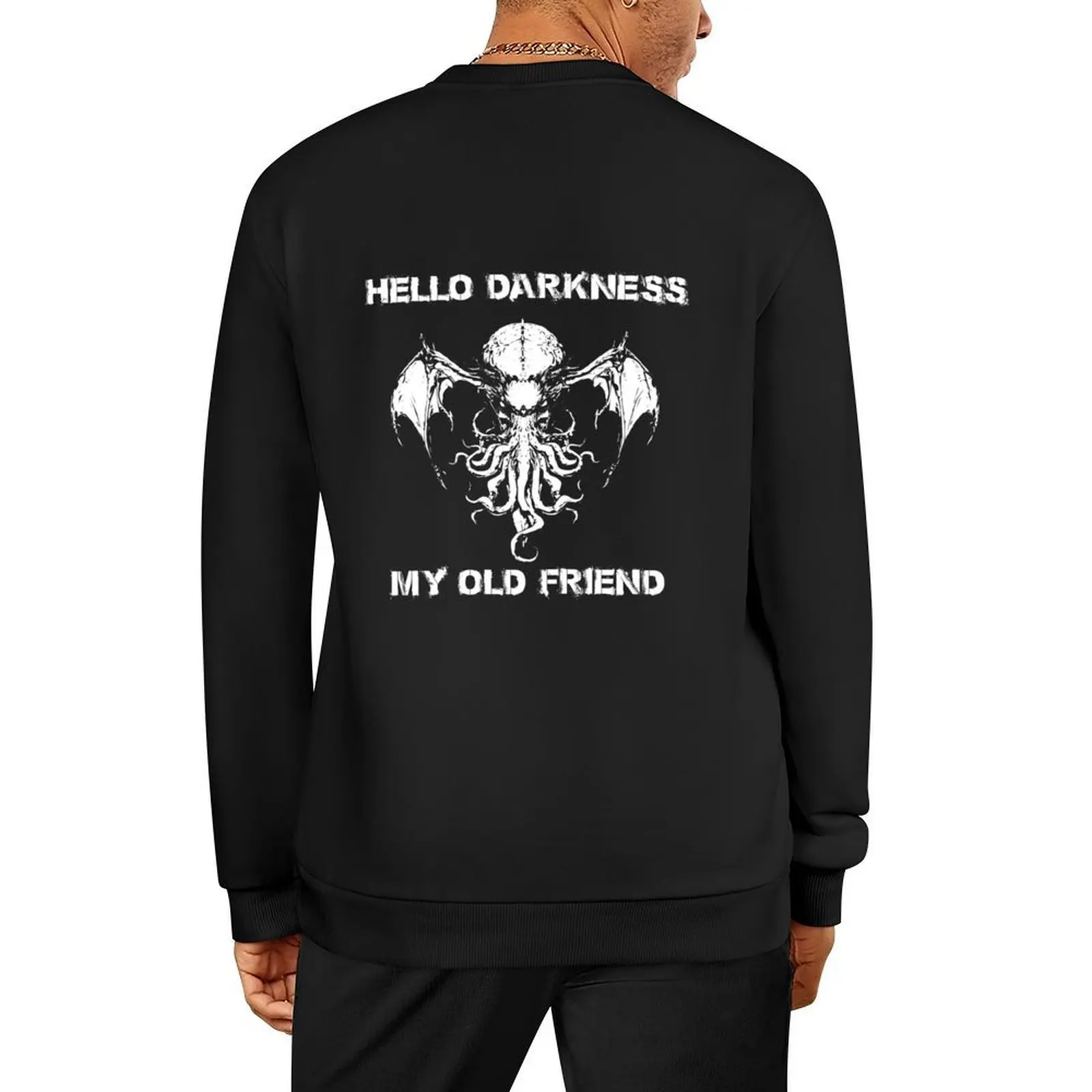 

hello darkness my old friend Pullover mens designer clothes men clothes men wear korean autumn clothes men's sweatshirt