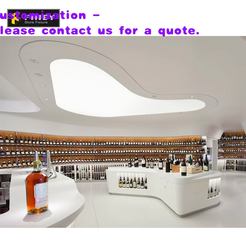 

Индивидуальные решения для дизайна интерьера магазинов пива и алкоголя: напольная витрина для виски на заказ