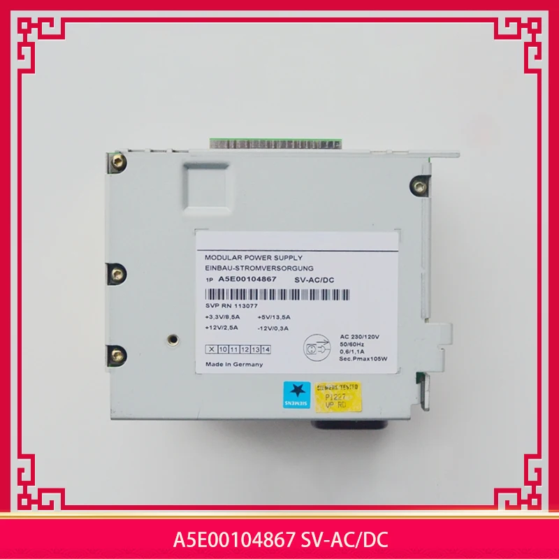 A5E00104867 SV-AC/DC Original For Siemens IPC Power Supply High Quality Fully Tested Fast Ship