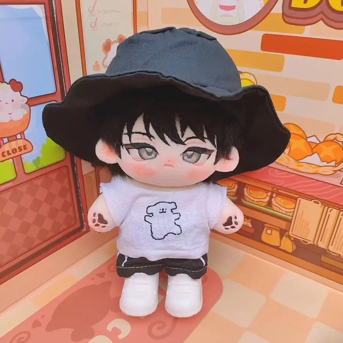 Stuffed Original Night by the Sea 20cm Yeo Taejoo and Kim Euihyun Cotton Dolls BL Manga Handsome Dress Up Plush Puppet Gift Toys