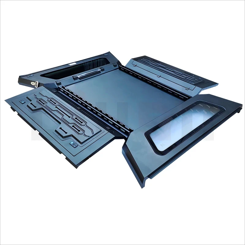 High Quality Three Door Tonneau Cover For Pickup Truck Rear Cargo Trunk