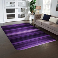 Purple Striped Area Rug Living Room Decorative Carpet Anti-slip Floormat Bedroom Home Rugs Fashionable and Minimalist Carpet