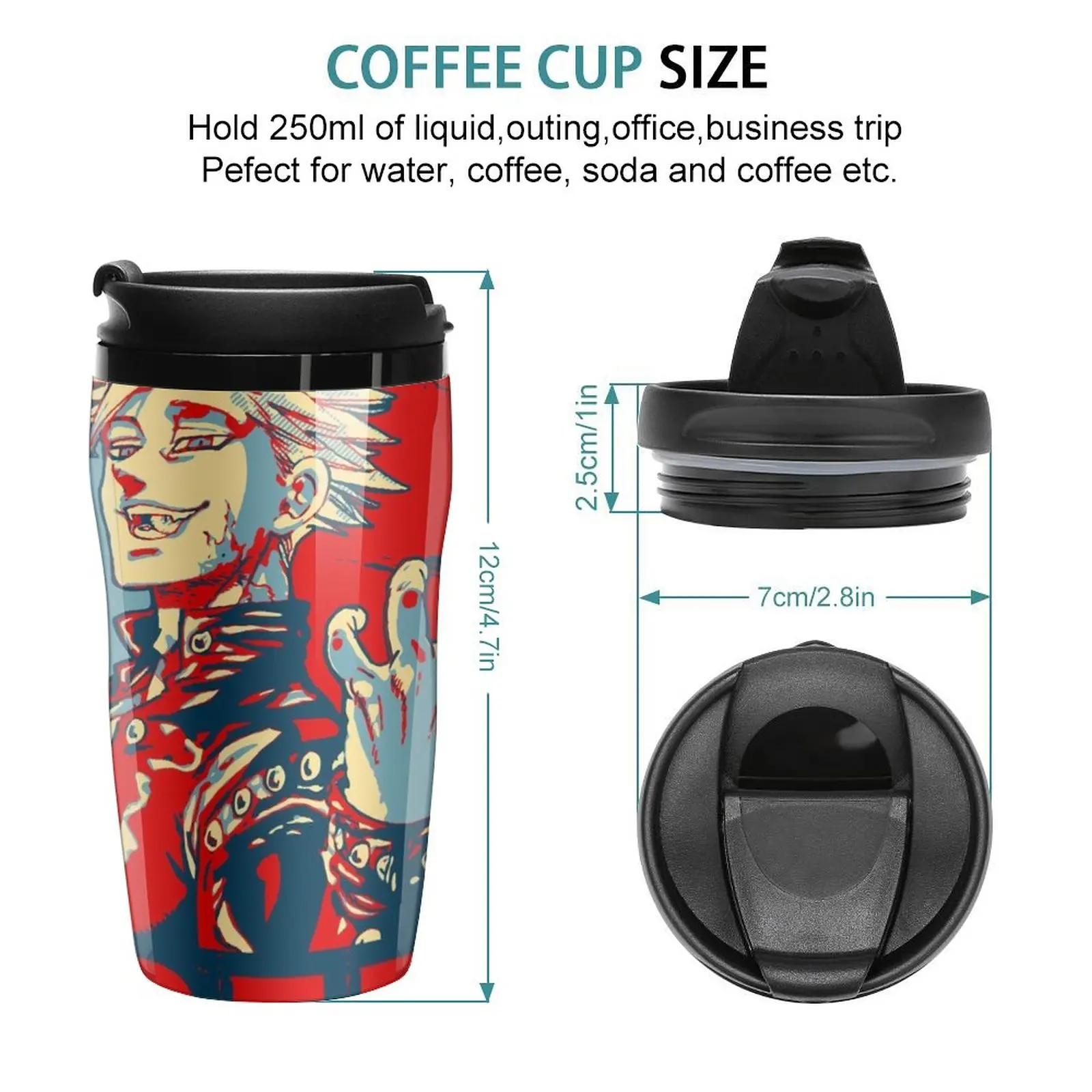 New Seven Deadly Sins Anime Ban Greed Travel Coffee Mug Coffee Mugs Creative Thermal Cup For Coffee